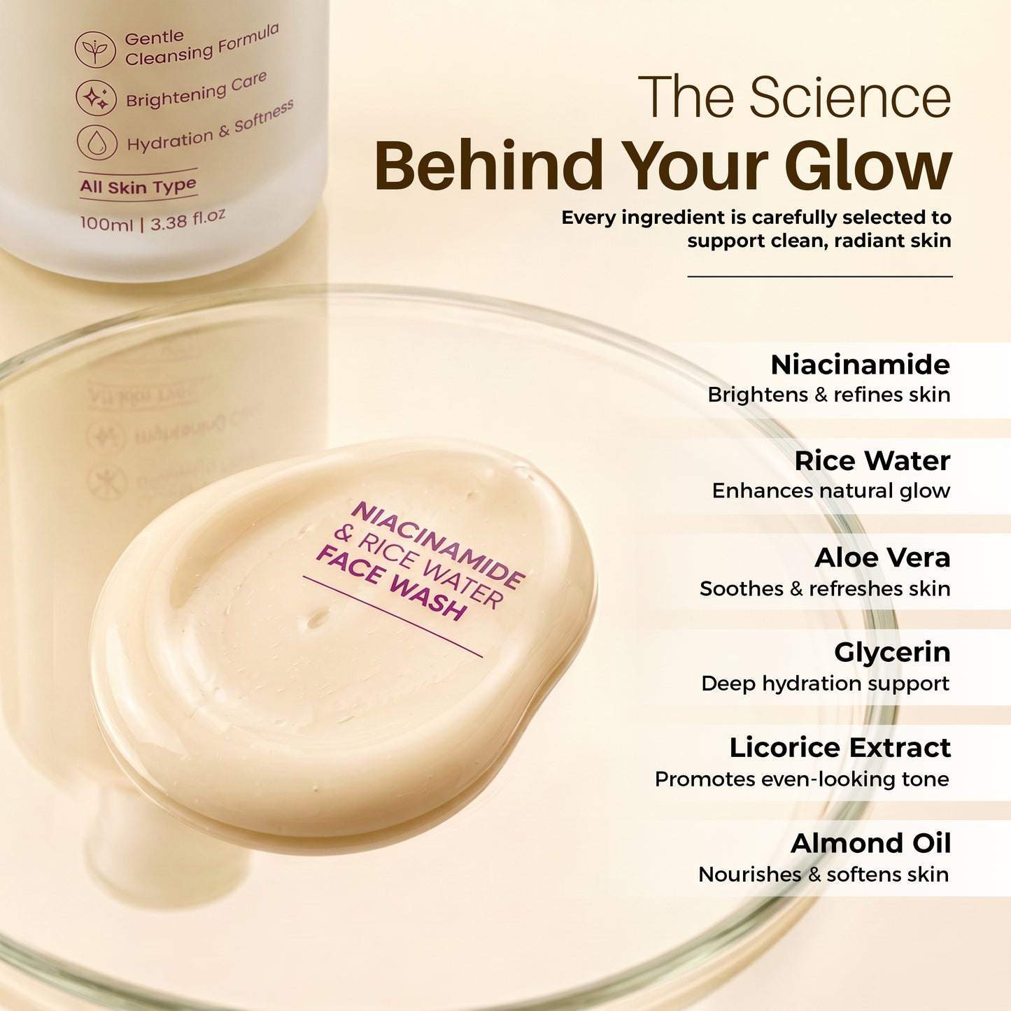Niacinamide & Rice Water Face Wash