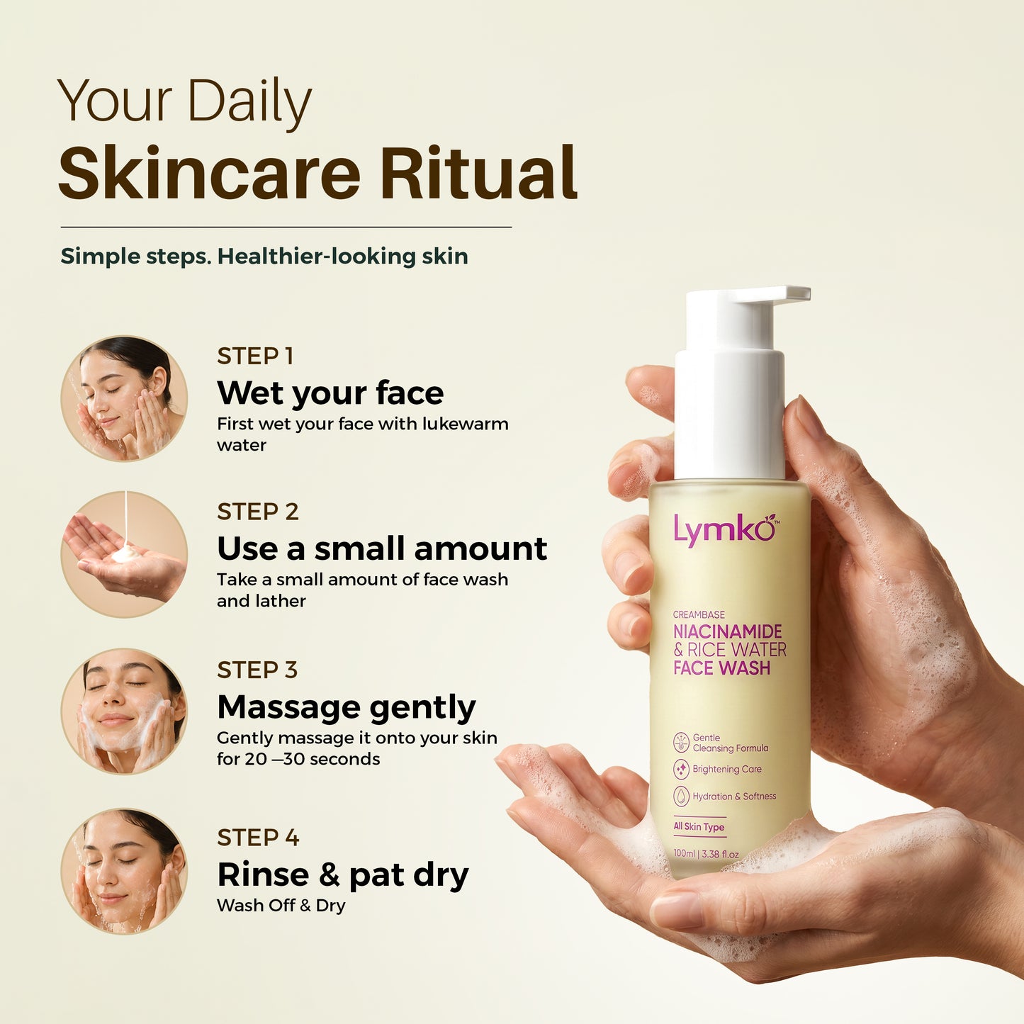 Niacinamide & Rice Water Face Wash