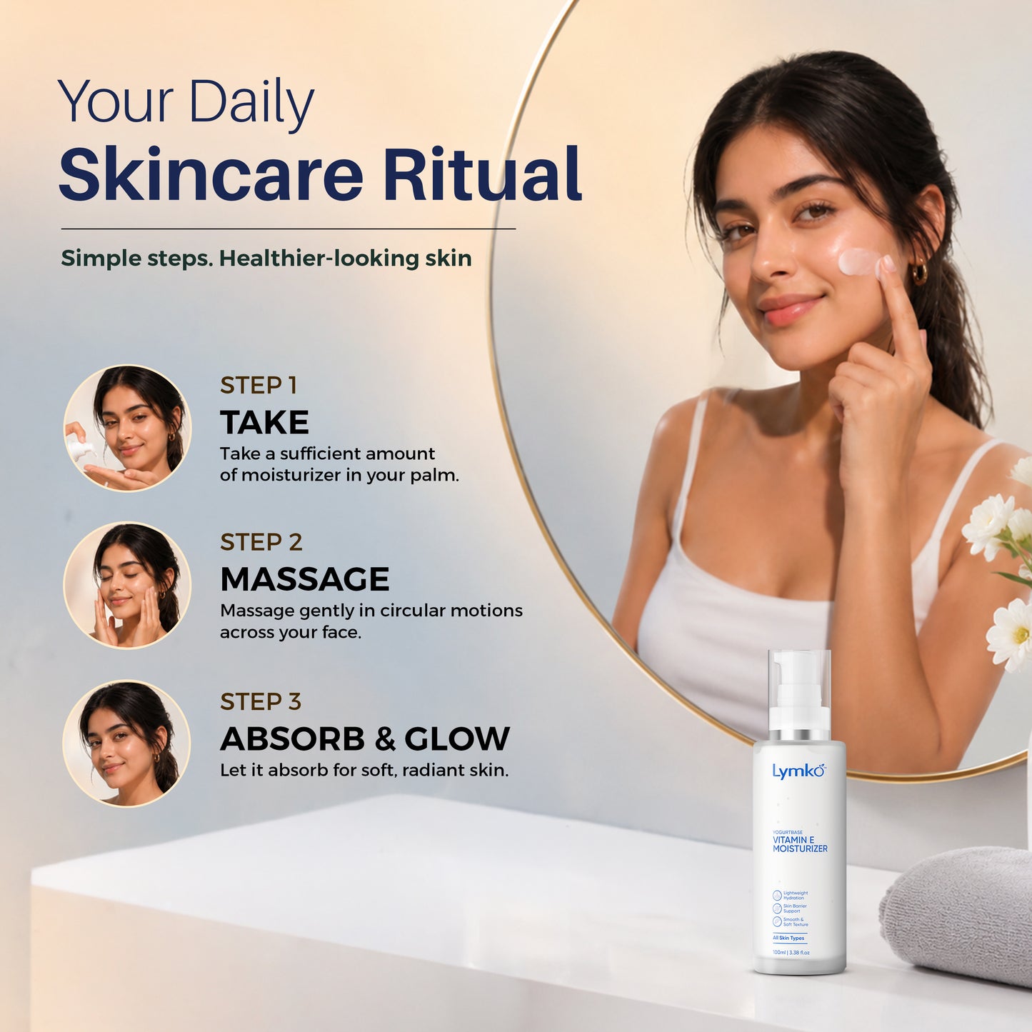 Vitamin E Moisturizer with Sodium Hyaluronate & Allantoin
