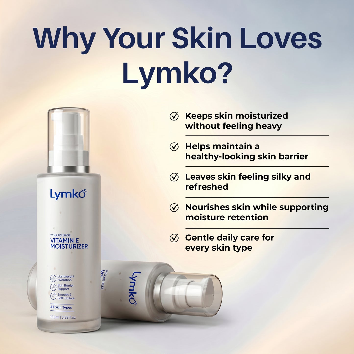 Vitamin E Moisturizer with Sodium Hyaluronate & Allantoin