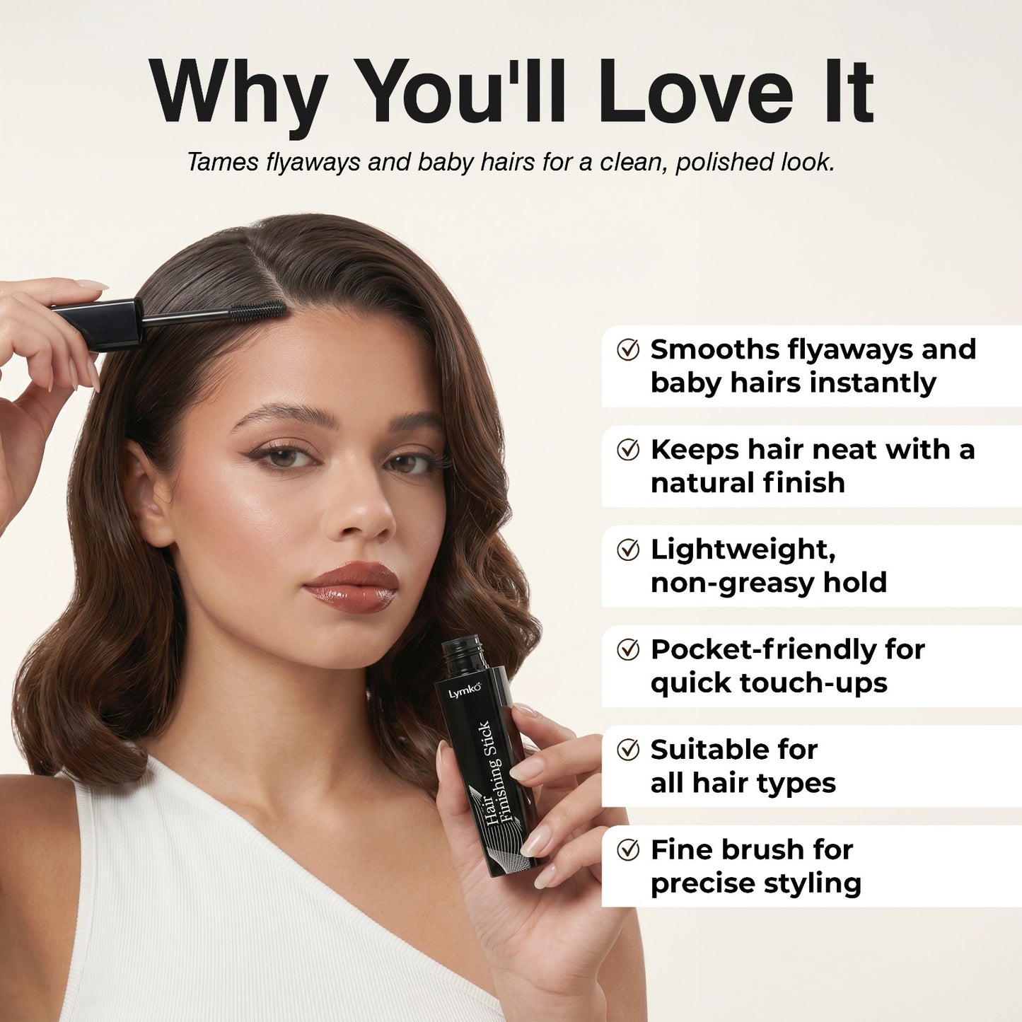 Hair Finishing Stick White
