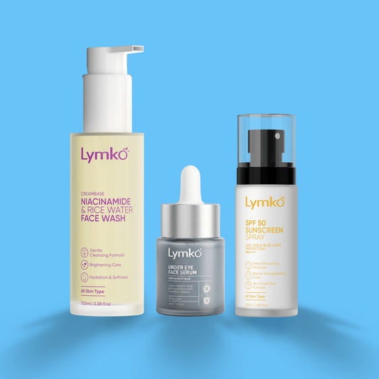 Facewash + Under Eye Face Serum + sun scream