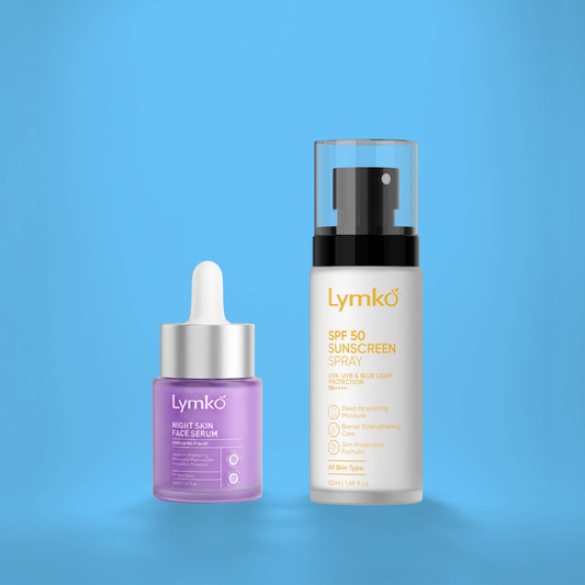 Night Skin Face Serum + sun scream