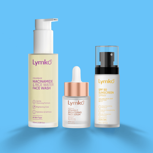 Facewash + Vitamin C Brightening Face Serum + sun scream