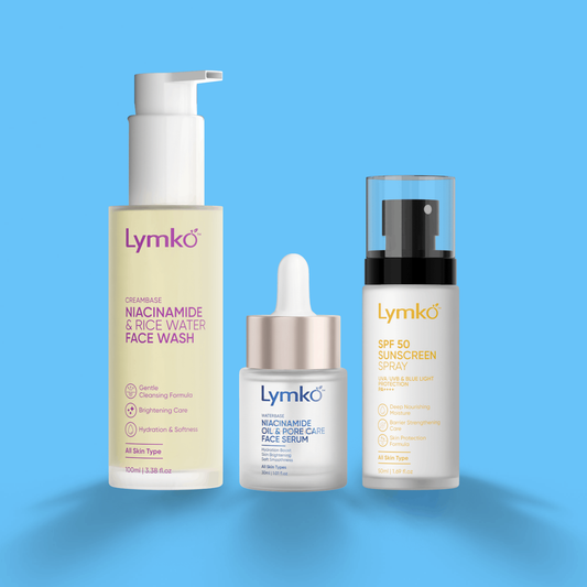 Facewash + Niacinamide Face Serum + sun scream