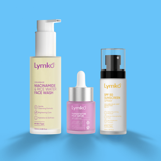 Niacinamide & Rice Water Face Wash + Pigmentation Correcting Serum + SPF 50 Sunscreen Spray